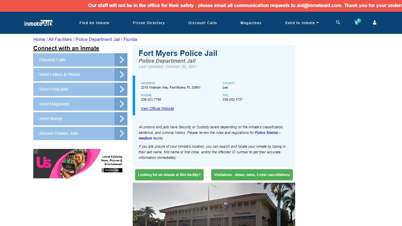 Fort Myers Police Jail & Inmate Search